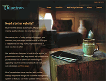 Tablet Screenshot of bluetreewebdesign.com
